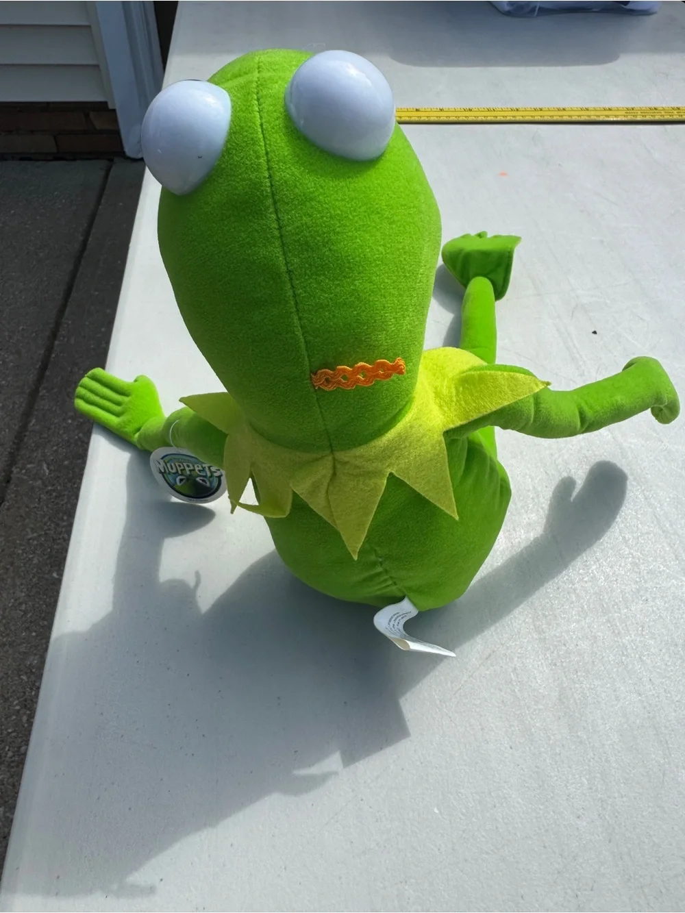 Stuffed Kermit with poseable arms and legs. NWT